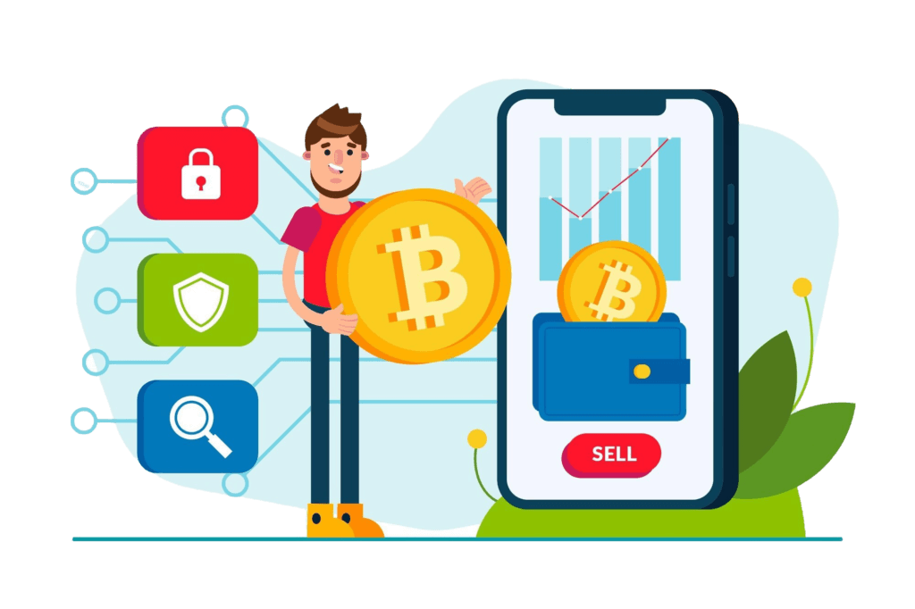 CryptoMate contact graphics for getting in touch with our cryptocurrency support team.